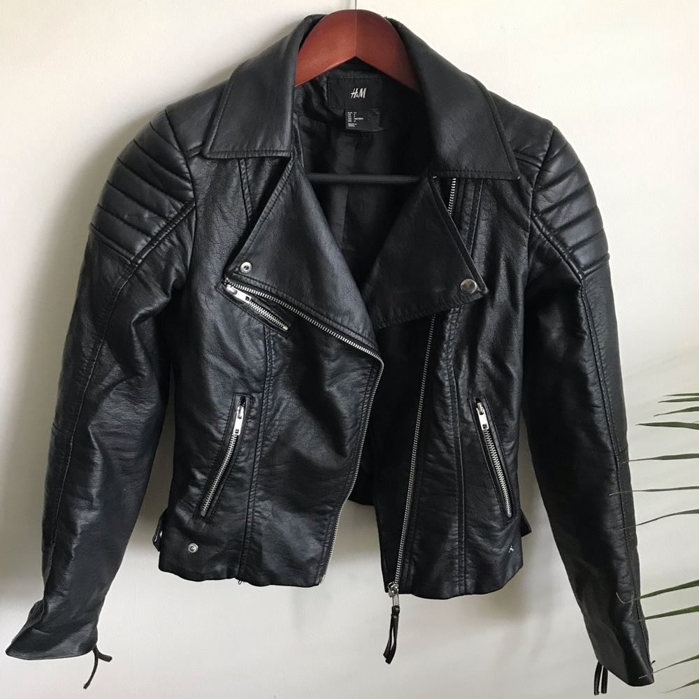 H&M Faux Leather Moto Jacket